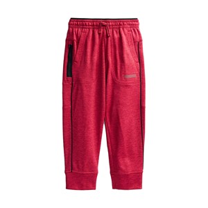 Pantalon de jogging en molleton de coton écologique pour enfants, longueur intégrale, taille élastique avec cordon de serrage, poches zippées, poids moyen, super confortable - Product Image 1