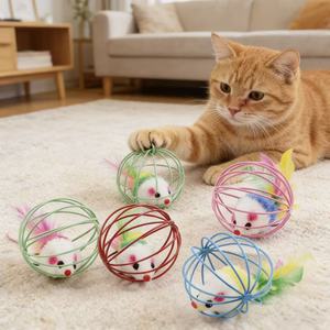 Jouet sphérique interactif en métal durable et écologique pour chat, format mini, pour soulager le stress et l'ennui - Product Image 6
