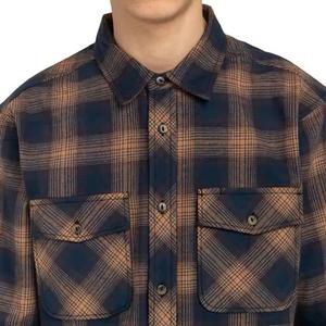 Camiseta de Franela Vintage de Manga Larga con Botones, Extra Grande, 100% Algodón, de la Mejor Calidad, Hecha a Medida para Hombre - Product Image 3