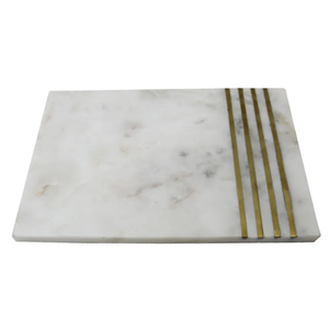Tabla de cortar de cerámica con mango de madera, diseño de estrellas, forma rectangular, apta para lavavajillas, paquete individual. - Product Image 2