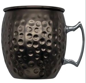 Best Selling Christmas Moscow Mule Hammered Mug Stainless Steel Beer Mug With Brass Handle Premium Design Hand Grip Handle Mug - Product Image 2