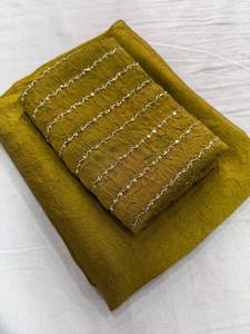 ผ้าซิ่นงานปักเลื่อมลายรังโกลี พร้อมเสื้อคลุมเข้าชุด แห้งเร็ว เหมาะสำหรับงานปาร์ตี้ งานดิวาลี ชุดพื้นเมืองแบบดั้งเดิมสำหรับผู้หญิง - Product Image 2