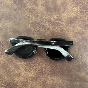 Nuevas Monturas de Gafas de Sol Ópticas de Cuerno de Búfalo Ecológicas y Naturales de ILAHI, Hechas a Mano, Modernas, Rústicas, de Forma Cuadrada, con Diseños Love Angel - Product Image 1