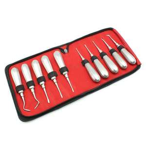 Kit de 10 élévateurs buccaux de qualité supérieure en acier inoxydable pour usage dentaire chirurgical par Grip Surgical - Product Image 1