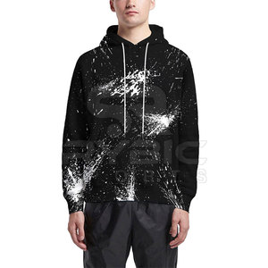 เสื้อฮู้ดดี้ผู้ชายพิมพ์ลายผ้าฝ้ายระบายอากาศดีไซน์ใหม่ สำหรับออกกำลังกายกลางแจ้ง สวมใส่สบายๆ สไตล์สตรีทแวร์ ไซส์ใหญ่พิเศษ - Product Image 5