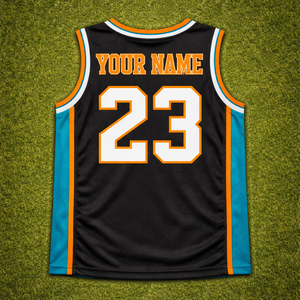 Fabricante de camisetas de baloncesto personalizadas OEM, de secado rápido, transpirables, 100% poliéster, con nombre y número del jugador bordados. - Product Image 2