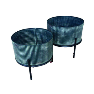 Pot de fleurs en métal pour la décoration extérieure de la maison, pot de fleurs décoratif durable et haut pour balcon, pelouse, bureau, hôtel, jardin - Product Image 4