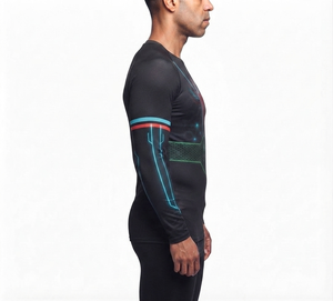 เสื้อรัดรูปแขนยาวลายกราฟิกดีไซน์ทันสมัยปี 2026 สำหรับผู้ชาย เล่นกีฬา ฟิตเนส แห้งเร็ว สตรีทแวร์ ขายส่ง - Product Image 2