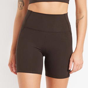 Shorts de sport taille haute pour femmes, personnalisables avec logo, extensibles, pour yoga, gym, fitness et entraînement, effet push-up - Product Image 1