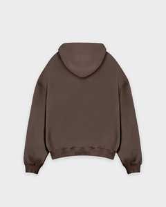 Sweat-shirt à capuche pour homme, coupe ample, entièrement zippé, couleur unie, coton French Terry, style décontracté streetwear, avec poche avant - Product Image 5