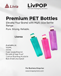 ขวดน้ำลิซอร่าคุณภาพสูง 500 มล. ผลิตจากพลาสติก PP PET ป้องกันการรั่วซึม เป็นมิตรกับสิ่งแวดล้อม พร้อมฝาเกลียว รุ่น LivPOP ผลิตในทัมมิลนาฏูร์ - Product Image 5
