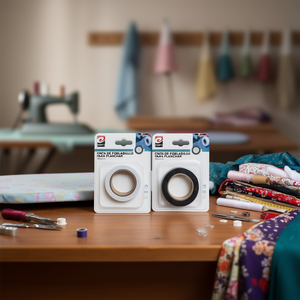 Cinta de dobladillo para planchar 10mm*10m, entretela de fibra (8 blancas, 4 negras) - Product Image 2