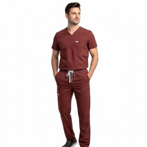 Uniforme Médico de Algodón para Hombre, Traje Quirúrgico para Hospital, Diseño Personalizado de Fábrica OEM, Uniformes Quirúrgicos Cómodos de Alta Calidad - Product Image 2