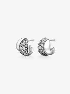 Custom 14K <b>Solid</b> Gold Round Cut Lab Diamond Solitaire <b>Hoop</b> <b>Earrings</b> Pave Set Minimalist Everyday Wear Statement Luxury Wholesale - Product Image 6