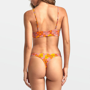 Wave Maker Sexy Printed Bikini <b>Set</b>-Two-Piece Spandex/Nylon Swimsuit <b>for</b> <b>Women</b>-Eco-Friendly & Anti-UV-Bold Colors Confident Style - Product Image 2