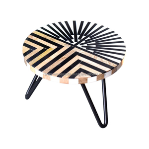 Plateau en bois de qualité supérieure et table d'appoint en métal élégante, durable et idéale pour tout espace au prix du marché du fournisseur. - Product Image 4