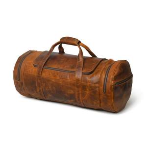 Custom Genuine Leather Duffel <b>Bag</b> Vintage Weekender Travel Gym <b>Overnight</b> <b>Bag</b> with Adjustable Shoulder Strap - Product Image 3