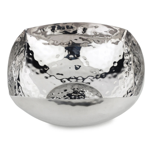 Saladiers en métal, bols à riz, bols à nourriture de qualité standard, vaisselle en métal massif, bols de service de forme carrée avec design martelé - Product Image 3