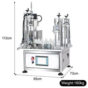 Máquina automática de llenado y tapado con bomba peristáltica rotativa de sobremesa para sellar botellas de perfume, aceite esencial y cosméticos líquidos. - Product Image 5