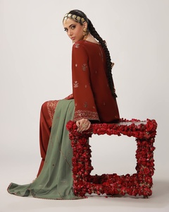 643 Salwar Kameez Pakistaní de Marca Premium de Alta Calidad para Mujer, para Fiestas y Playa, Material de Viscosa que Absorbe la Humedad y Seca Rápidamente - Product Image 5