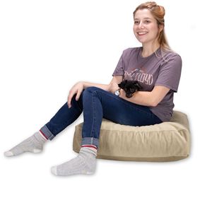 Cuscino da Pavimento Brio Large Decor in Peluche Microvelvet, per Meditazione e Yoga, Utilizzabile sul Letto - Product Image 3
