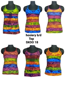 เสื้อโบฮีเมียนแบบสั้นสำหรับสตรีสไตล์ nepali มีรูและริบบิ้นตกแต่งทันสมัย - Product Image 2