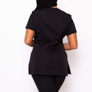 Túnica de poliéster de alta calidad con cremallera frontal para salón de belleza, spa, hospital, uniforme clásico para mujer. - Product Image 5