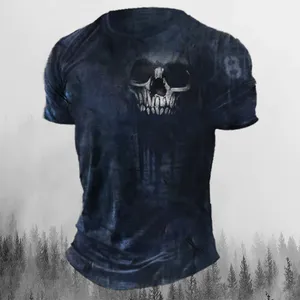 T-shirt personnalisé pour homme, 100% coton, coupe ample, qualité supérieure, col rond côtelé, streetwear oversize pour homme - Product Image 2