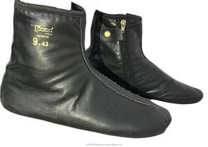 Chaussettes en cuir unisexes sur mesure avec fermeture éclair | Chaussettes en cuir chaudes de saison d'hiver en cuir d'origine - Product Image 5