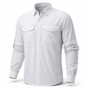 Chemises de pêche personnalisées en gros - Options personnalisées directes d'usine pour hommes |   Commandes en gros OEM - Product Image 3