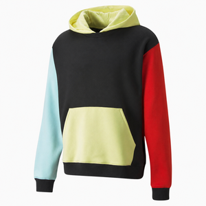 เสื้อฮู้ดดี้ผ้าฝ้าย 100% สีตัดกัน สไตล์ลำลอง สตรีทแวร์ สำหรับผู้ชายและผู้หญิง แห้งเร็ว ขายส่ง - Product Image 1