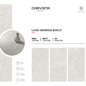 Azulejos de Porcelana Premium Mate Tallados, Tamaño 60x120cm 600x1200mm 24x48 Pulgadas, Superficie Decorativa Tallada de Lujo para Paredes y Suelos Interiores - Product Image 1