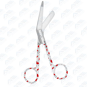 Tijeras manuales de acero inoxidable con diseño de patrón de amor para cortar vendajes médicos, de uso ortopédico y para cortar yeso. - Product Image 3