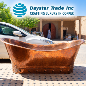 Daystar Trade Large Freestanding Oval Copper Antique Luxury <b>Bathing</b> <b>Tub</b> Handcrafted <b>Portable</b> Customized <b>for</b> Hotels Home Resorts - Product Image 1