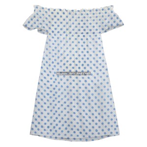 เดรสเปิดไหล่ลายพิมพ์ผ้าฝ้ายสำหรับผู้หญิง  ชุดเดรสออกงานปาร์ตี้  ชุดเดรสชายหาดลำลองสำหรับฤดูร้อน - Product Image 2