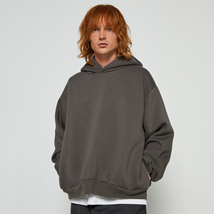 Sudadera con Capucha Unisex BASRA SPORTS, Corte Regular, Felpa, 320g, Algodón Grueso, Bolsillo Sólido, Antiencogimiento, Cálida, Informal, para Invierno - Product Image 4