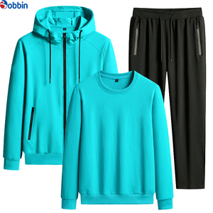 Conjunto Deportivo de Invierno Personalizado con Logotipo, 2 en 1, de Algodón Grueso y Felpa, Unisex, Transpirable, con Capucha Extra Grande y Cintura Elástica, para Hombre, 3 Piezas - Product Image 6