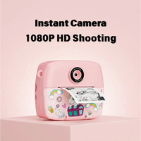 Çocuklar için Anında Baskı Yapan Kamera Taşınabilir Mini Termal Baskı Oyuncağı 1080P HD Video Selfie CMOS 16x-20x Optik Zoom 2.4" Ekran Düşük Fiyatlı
