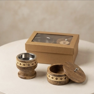 Quemador de incienso de madera Mubkhar, elegante soporte para incienso, fragancia árabe de Bakhoor Oud, decoración para el hogar, relajación - Product Image 4
