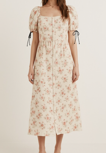 Vestido midi para mujer, fabricante de ropa OEM ODM en Vietnam, ropa de mujer, etiqueta personalizada, tela personalizada, ropa al por mayor - Product Image 2