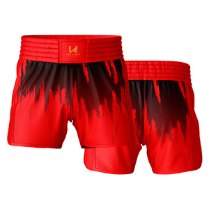 กางเกงมวยไทย MMA 4 Games สีเหลืองดำ พิมพ์ลายแบบ Sublimation แห้งเร็ว สำหรับผู้ใหญ่ ยูนิเซ็กซ์  สำหรับกีฬาผสมหลายประเภท ทรงปกติ - Product Image 4