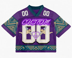 Camiseta de Fútbol Americano Retro de Malla Personalizada de Alta Calidad 2026, Estilo Oversize, Corta, Holgada, Tallas Grandes, Ropa Urbana de Verano - Product Image 4