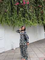 Ensemble haut et pantalon en coton imprimé pour femme, avec dupatta en faux georgette à motif gaufré, en matériau recyclé – Vente en gros