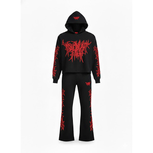 Survêtement confortable pour homme à manches longues avec fermeture éclair, sweat à capuche à double fermeture éclair - Product Image 6