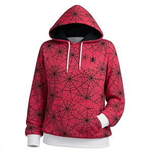 Sweat à capuche sur le thème de l'araignée pour homme, sweat-shirt à sublimation, streetwear personnalisé, pull tendance, fabricant - Product Image 1