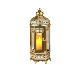 Farol Colgante de Aluminio con Recubrimiento en Polvo y Vidrio, Estilo Moderno, con Asa de Teca, para Interiores y Exteriores, Portavelas Decorativo para Jardín - Product Image 4