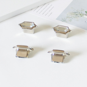 OEM Available <b>Crystal</b> Style Hexagon Zinc Alloy Handle for Modern Cabinet Kitchen Bathroom Dresser Drawers Elegant Furniture - Product Image 1