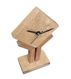 Mini Horloge de Bureau en Bois à Quartz, Affichage Silencieux à Aiguilles, Bois Durable, Décoration Moderne pour la Maison, Fabricant OEM Personnalisé - Product Image 3