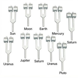ชุดส้อมเสียงแบบถ่วงน้ำหนัก 10 ชิ้น สำหรับมืออาชีพ ได้รับการรับรองมาตรฐาน ISO สำหรับการบำบัดด้วยเสียง - Product Image 1