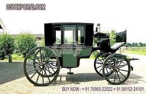 Turismo europeo de lujo Carruaje tirado por caballos Turista de moda Vis A Vis Carruaje tirado por caballos Último buggy tirado por caballos cubierto - Product Image 5